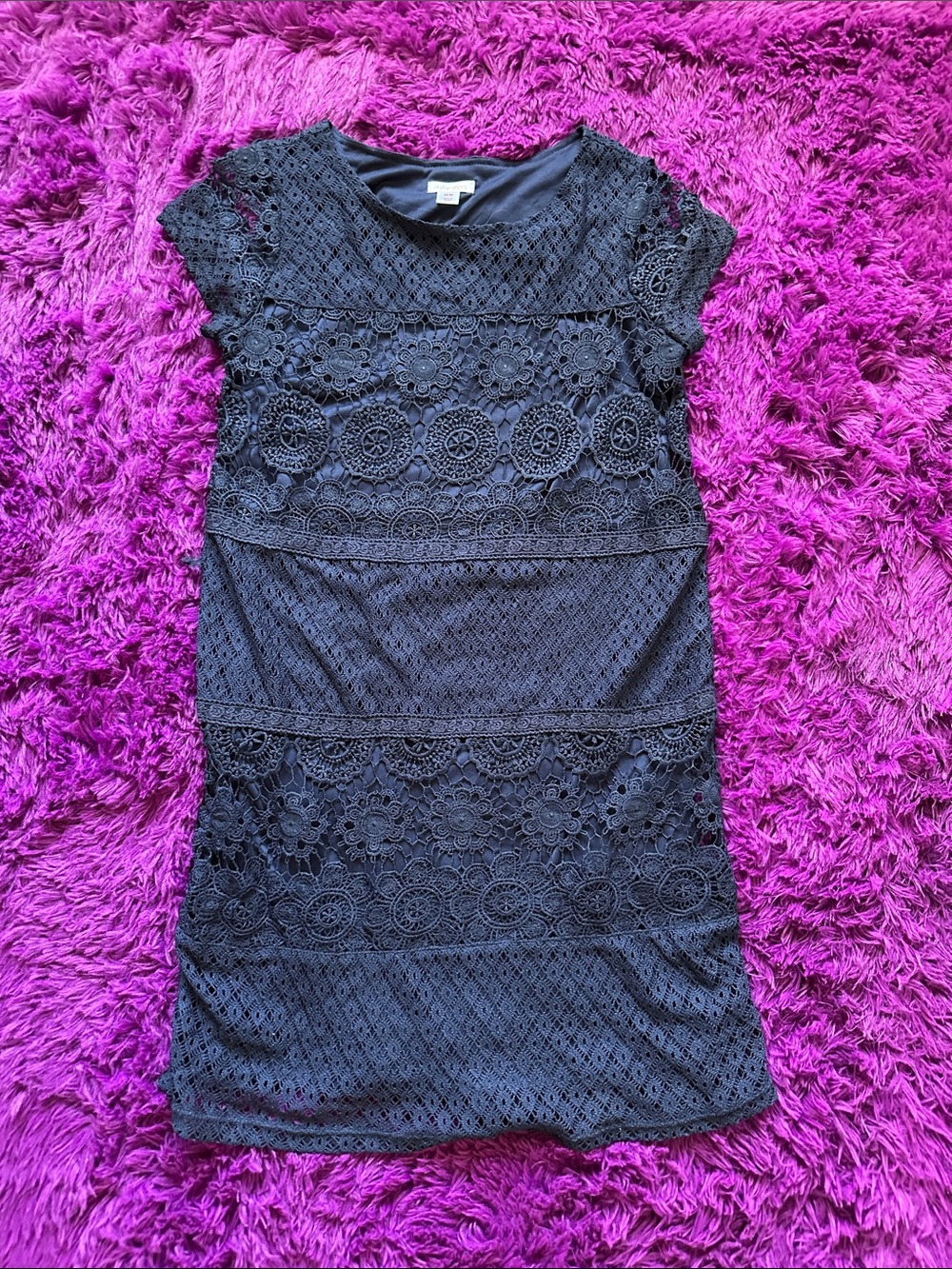 Xhilaration Navy Lace Mini Dress